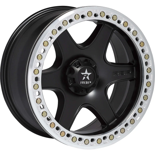 17'RBP 50R BLACK WITH A MACHINED REAL BEADLOCK RIMS 50R-1790-82-12M