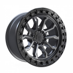20" TIS WHEELS 556AB ANTHRACITE WITH A BLACK LIP RING 556AB-2097301 RIMS