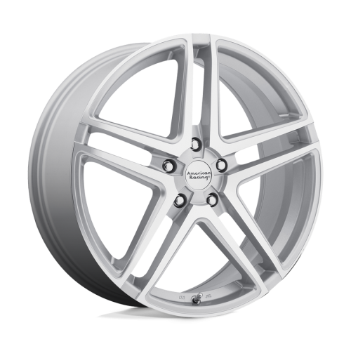 16" American Racing AR907 Silver with Machined Spoke Faces and Outer Lip Rims AR90767012440