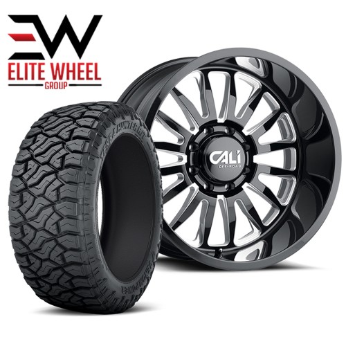 FORD F250 WHEEL & TIRE PACKAGE CALI OFFROAD - 24" SUMMIT