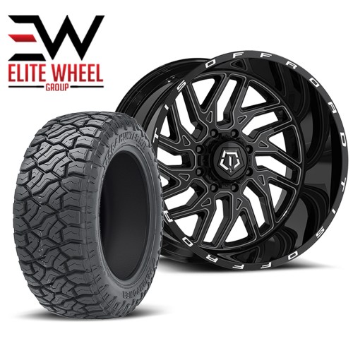 TOYOTA TUNDRA WHEEL & TIRE PACKAGE TIS OFFROAD - 20" 544BM