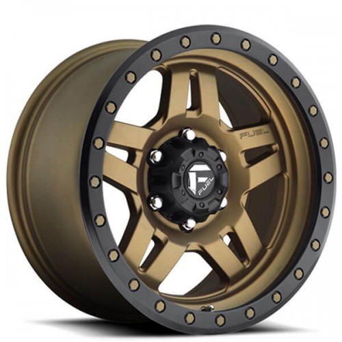 18" FUEL WHEELS D583 ANZA MATTE BRONZE WITH BLACK RING OFF-ROAD RIMS