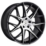 20" IMPACT RACING WHEELS 603 GLOSS BLACK WITH MACHINED FACE-MILLED WINDOW RIMS